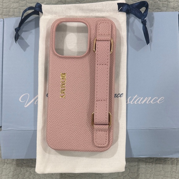 Pink iPhone 14 Pro Case with Strap - Picture 7 of 7